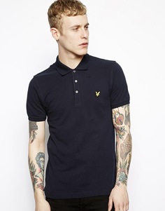 Поло с логотипом-орлом Lyle &amp; Scott - Темно-синий