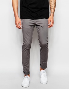 Зауженные чиносы ASOS - Умеренный серый