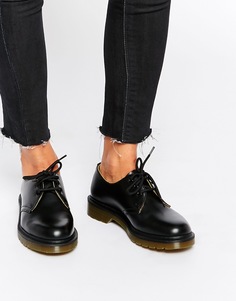 Черные туфли на плоской подошве Dr Martens 1461 - Черный