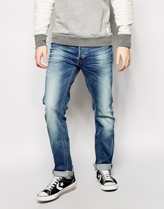 Светлые выбеленные джинсы слим Lee Daren - Back yard worn