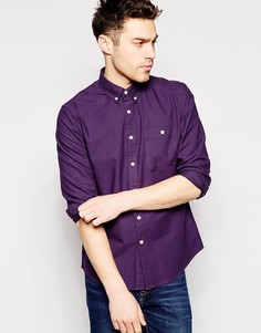 Фиолетовая рубашка-оксфорд с длинными рукавами ASOS - Фиолетовый