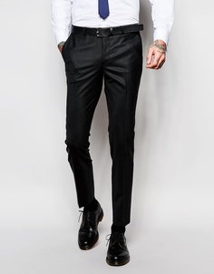 Зауженные брюки из эластичной ткани Noose &amp; Monkey - Черный