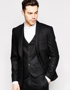 Узкий шерстяной пиджак Peter Werth Premium - Черный