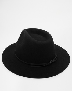 Мягкая фетровая шляпа Brixton Wesley - Черный