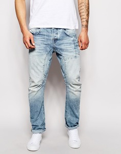 Джинсы антифит с перекрученными швами Jack &amp; Jones - Светлый