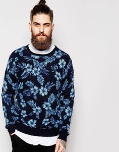 Свитшот с цветочным принтом Scotch &amp; Soda - Синий