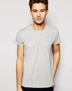 Меланжевая футболка Selected - Серый