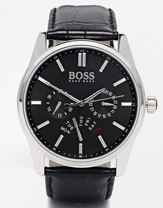 Часы с хронографом и кожаным ремешком Hugo Boss 1513124 - Черный