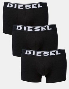 3 пары боксеров-брифов из эластичного хлопка Diesel - Черный