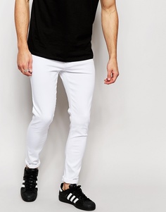 Белые супероблегающие джинсы Brooklyn Supply Co - Белый