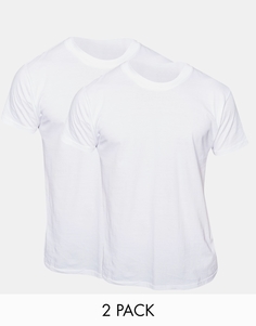 Комплект из 2 футболок классического кроя с круглым вырезом Pringle - Белый