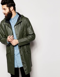 Длинная куртка Rains - Зеленый