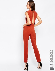 Комбинезон с открытой спиной и складками ASOS TALL