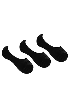 Комплект из 3 пар невидимых спортивных носков Pringle - Черный