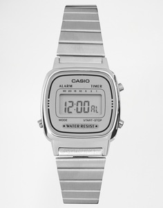 Серебристые цифровые часы Casio LA670WEA-7EF - Серебряный