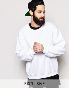 Oversize-свитшот Reclaimed Vintage - Белый
