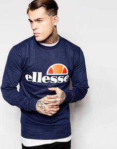 Свитшот с классическим логотипом Ellesse - Темно-синий