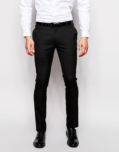 Супероблегающие строгие брюки ASOS - Черный