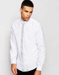 Рубашка с принтом на планке Nicce London - Белый
