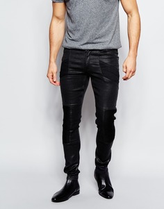 Супероблегающие байкерские джинсы ASOS - Черный