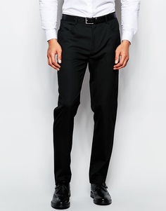 Строгие брюки слим с 5 карманами ASOS - Черный