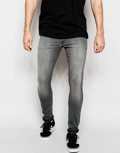 Серые супероблегающие джинсы ASOS - Серый
