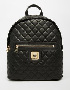Стеганый рюкзак Love Moschino - 000 черный