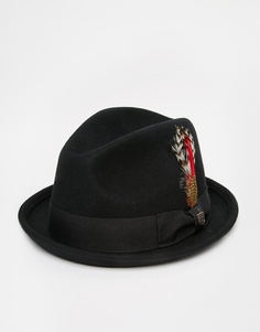 Мягкая фетровая шляпа Brixton Gain - Черный