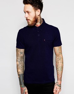 Поло из выбеленного пике с одним карманом Levi's Sunset - Выбеленный синий Levi's®