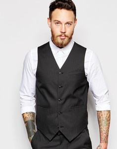 Узкий жилет ASOS - Черный