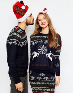 Рождественский джемпер с узором Фэйр-Айл ASOS co-ord - Мульти