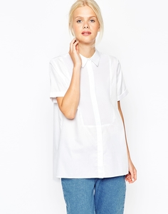 Рубашка-oversize с прозрачными вставками ASOS - Белый