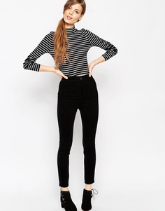 Вельветовые брюки скинни ASOS