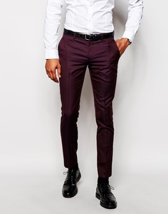 Эксклюзивные зауженные брюки Selected Homme - Burgundy