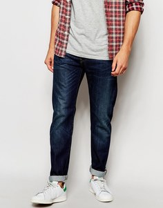 Суженные книзу джинсы цвета индиго Edwin Jeans ED-80 - Темный использованный