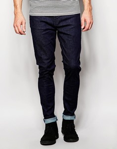 Темно-синие супероблегающие джинсы Nudie Jeans Pipe Led - Темно-синий