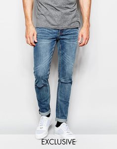 Джинсы скинни с прорехами на коленях эксклюзивно для Cheap Monday - Темный однотонный