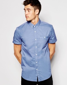 Поплиновая рубашка с короткими рукавами Jack Wills - Синий