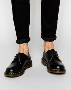 Туфли с 3 парами люверсов Dr Martens Original 11838002 - Черный