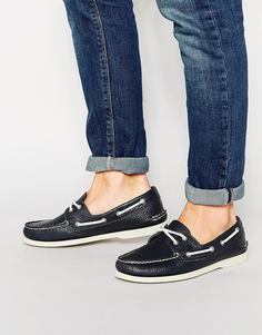 Кожаные мокасины Sperry Topsider - Синий