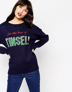 Рождественский джемпер ASOS For the Love of Tinsel - Темно-синий