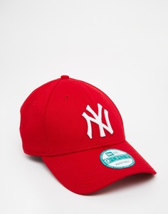Кепка с регулируемым ремешком New Era 9Forty NY - Красный