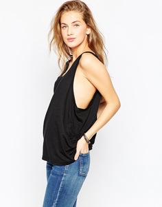 Свободная майка с драпировкой ASOS - Черный