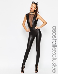 Провокационный облегающий комбинезон ASOS TALL Halloween - Черный