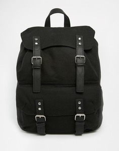 Элегантный холщовый рюкзак черного цвета ASOS - Черный