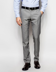 Однотонные брюки из смесовой шерсти Ben Sherman - Серый