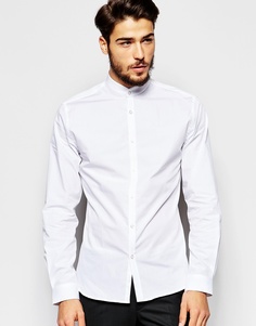 Рубашка скинни в стиле ретро Noak - Белый