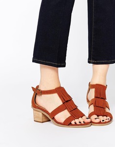 Босоножки на каблуке для широкой стопы ASOS TREASURE - Рыжий