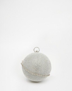 Декорированный клатч в форме шара ALDO - Серебряный