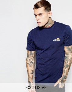 Футболка с небольшим логотипом на груди Ellesse - Темно-синий